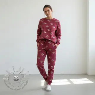 Felpa Dogs and hearts red