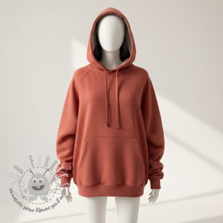 Felpa garzata JOGGING henna melange