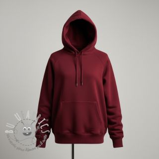 Felpa garzata JOGGING dark red