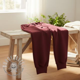 Felpa garzata JOGGING dark red