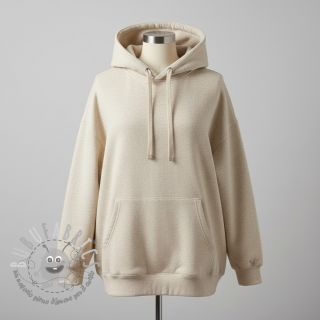 Felpa garzata JOGGING beige melange