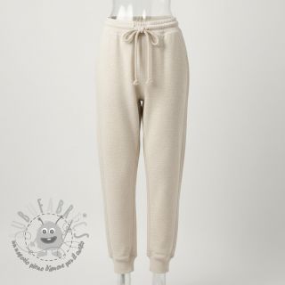 Felpa garzata JOGGING beige melange