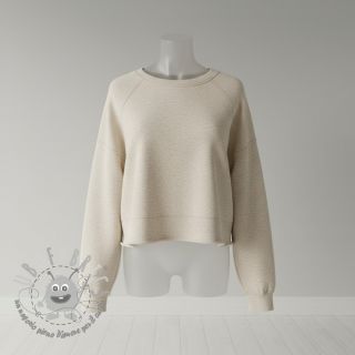 Felpa garzata JOGGING beige melange