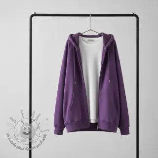 Felpa garzata JOGGING purple
