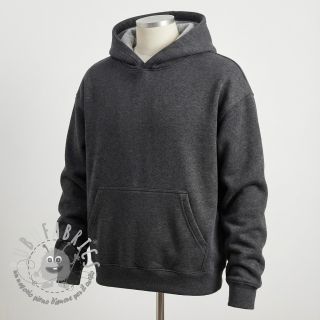 Felpa garzata JOGGING anthracite melange