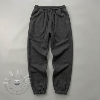 Felpa garzata JOGGING anthracite melange