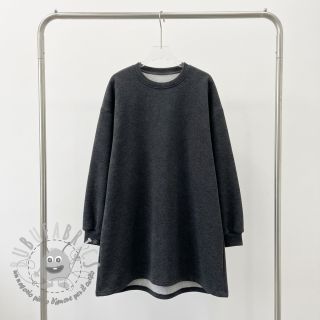 Felpa garzata JOGGING anthracite melange