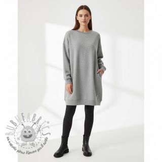 Felpa garzata JOGGING light grey melange
