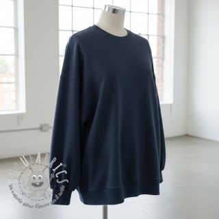 Felpa garzata JOGGING navy