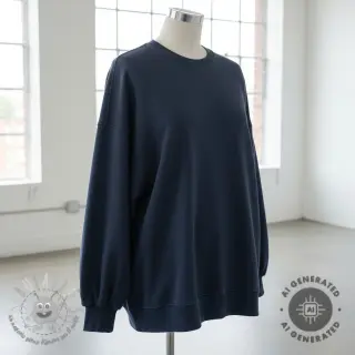 Felpa garzata JOGGING navy