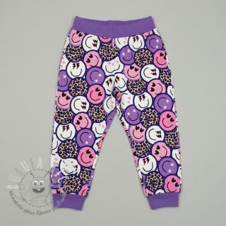 Felpa Happy faces purple digital print