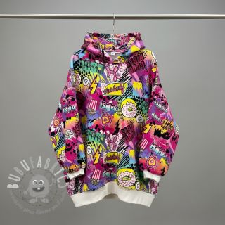 Felpa Manga fuchsia digital print