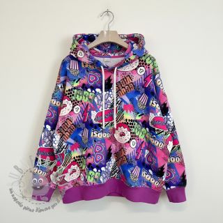 Felpa Manga cobalt digital print