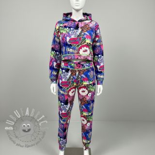 Felpa Manga cobalt digital print