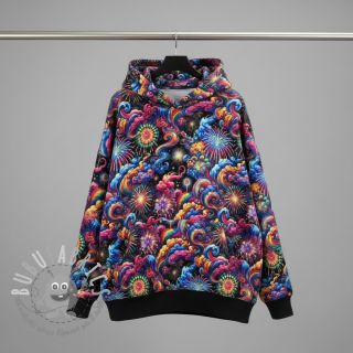 Felpa Fire works design E digital print