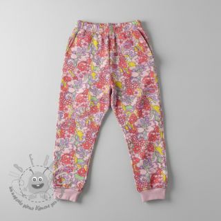 Felpa Abstract flowers pink digital print