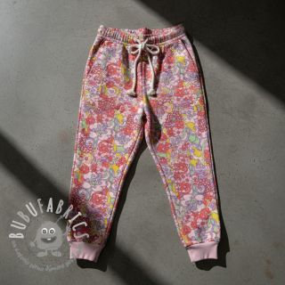 Felpa Abstract flowers pink digital print