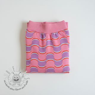 Felpa Abstract flowers wave purple digital print