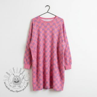 Felpa Abstract flowers wave purple digital print