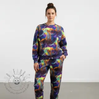 Felpa Fantasy planets digital print