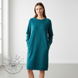 Felpa garzata JOGGING petrol