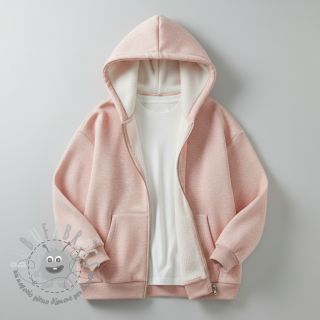 Felpa garzata JOGGING rose melange