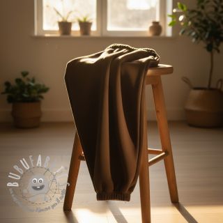 Felpa garzata JOGGING dark brown