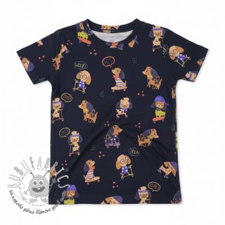 Jersey Dogs navy digital print