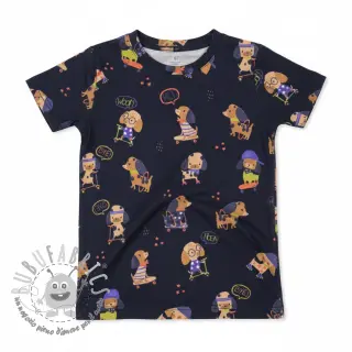 Jersey Dogs navy digital print