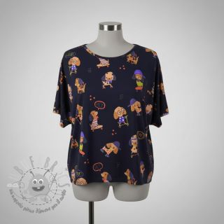 Jersey Dogs navy digital print