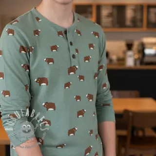 Jersey Bears dark mint melange