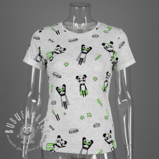 Jersey NEON Super heroes ecru melange