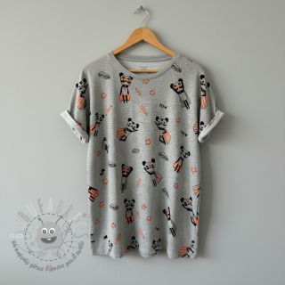 Jersey NEON Super heroes light grey melange