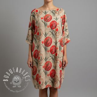 Jersey VISCOSE Enjoy The Silence red digital print