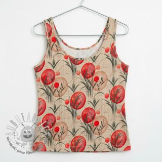 Jersey VISCOSE Enjoy The Silence red digital print