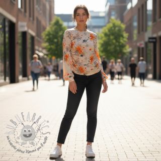 Jersey VISCOSE Soothing Fields orange digital print