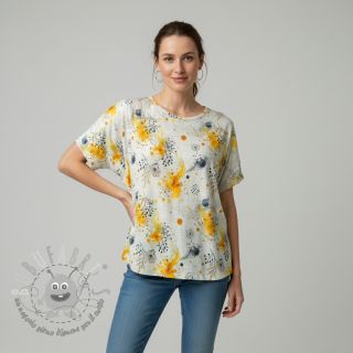 Jersey VISCOSE Soothing Fields yellow digital print