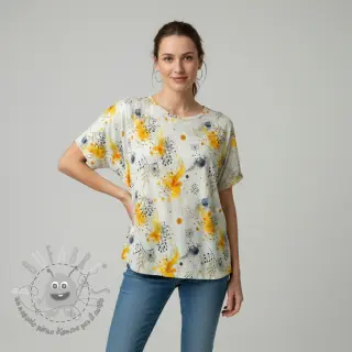 Jersey VISCOSE Soothing Fields yellow digital print