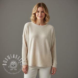Jersey con lino WAFFLE SIMPLY NATURAL