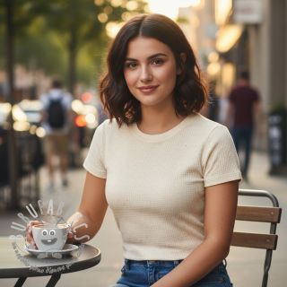 Jersey con lino WAFFLE SIMPLY NATURAL