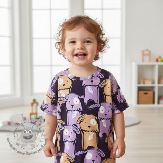 Jersey Funny dogs dark purple