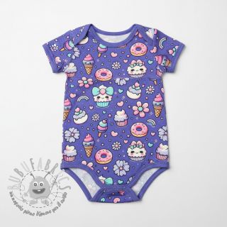 Jersey Sweet food lavender digital print