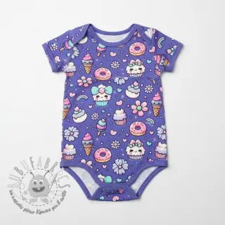 Jersey Sweet food lavender digital print
