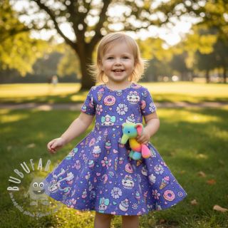 Jersey Sweet food lavender digital print