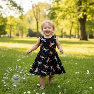 Jersey Unicorns parade black digital print