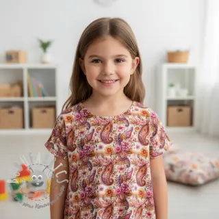 Jersey Paisley woody design A digital print
