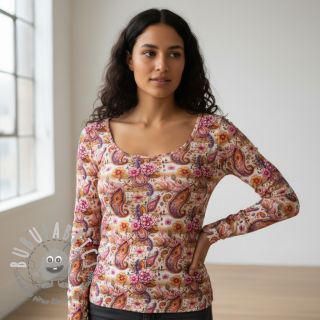 Jersey Paisley woody design A digital print