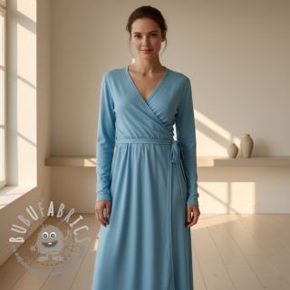 Jersey VISCOSE LYCRA HEAVY blue topaz