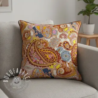 Pelliccia sintetica Paisley digital print