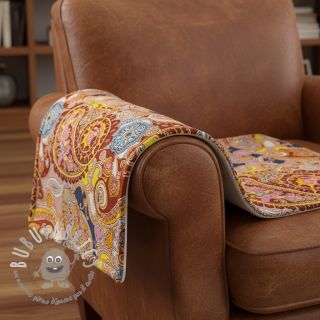 Pelliccia sintetica Paisley digital print